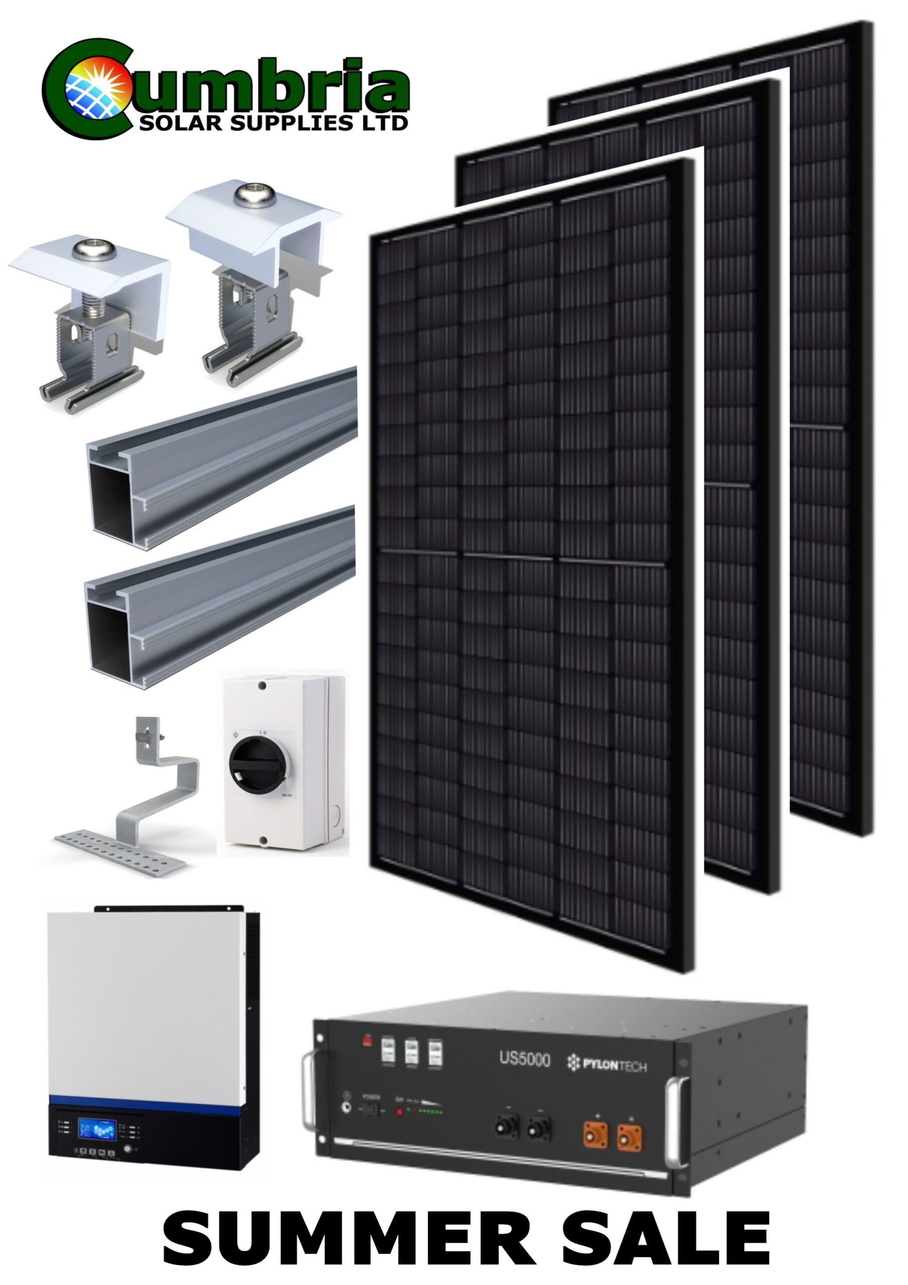 Cumbria Solar Supplies Summer Sale Solar Kit